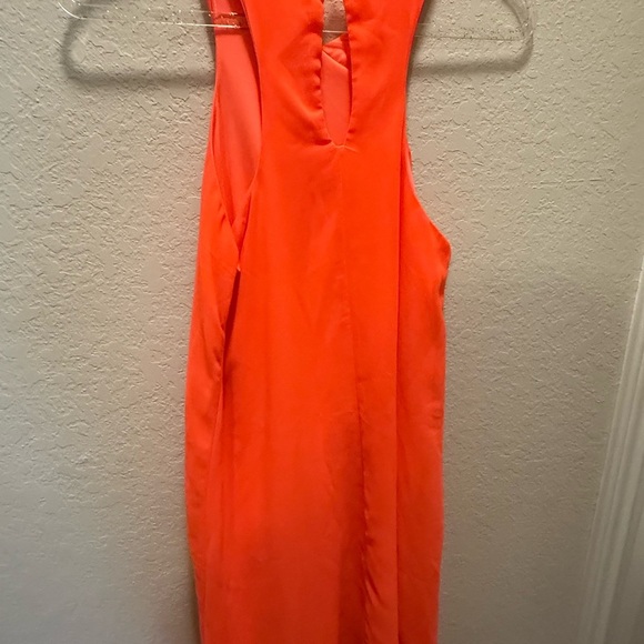 Gianni Bini Elegant Orange Sleeveless Dress Size S - Picture 2 of 7